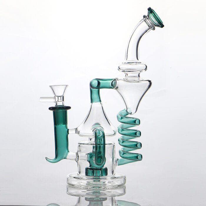 glass-coil-spring-dab-rig-lake-green-color-with-bowl-show-05