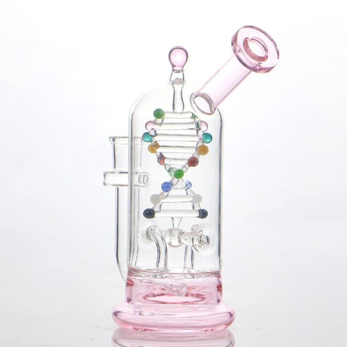 glass-tech-dna-spinning-kinetic-energy-dab-rig-pink-color-angle-show