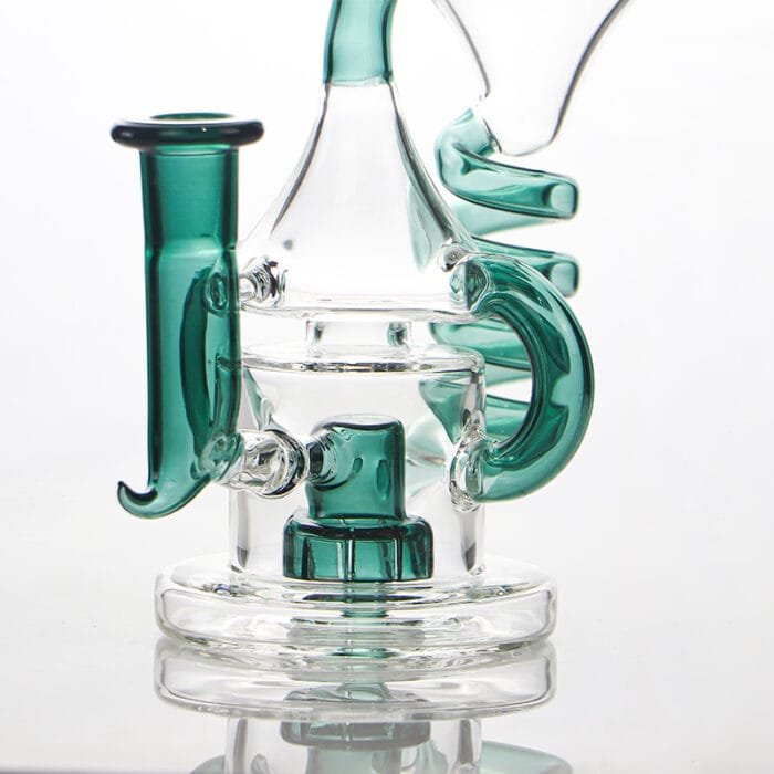 glass-coil-spring-dab-rig-lake-green-color-detail-show