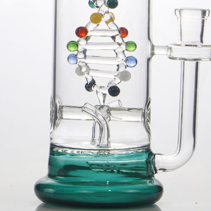glass-tech-dna-spinning-kinetic-energy-dab-rig-lake-green-color-percolator-detail-show