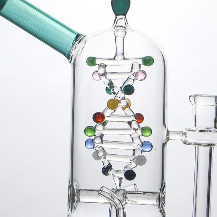 glass-tech-dna-spinning-kinetic-energy-dab-rig-lake-green-color-dna-detail-show