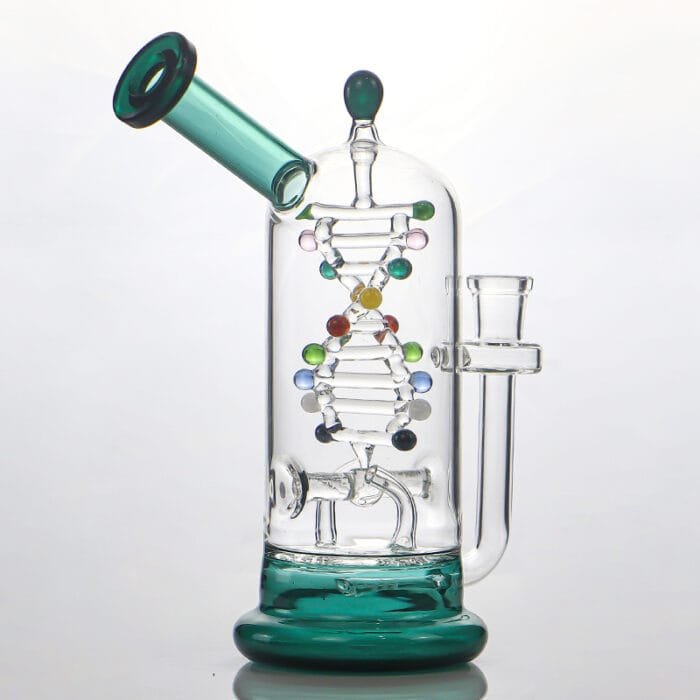 glass-tech-dna-spinning-kinetic-energy-dab-rig-lake-green-color-show