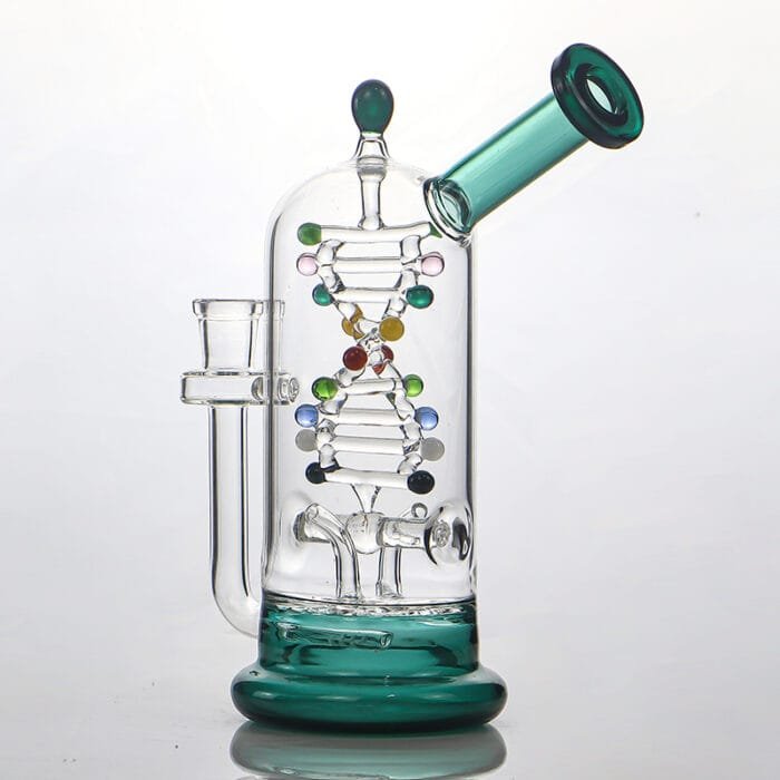 glass-tech-dna-spinning-kinetic-energy-dab-rig-lake-green-color-show