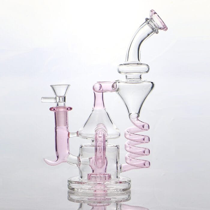 glass-coil-spring-dab-rig-pink-color-with-bowl-show