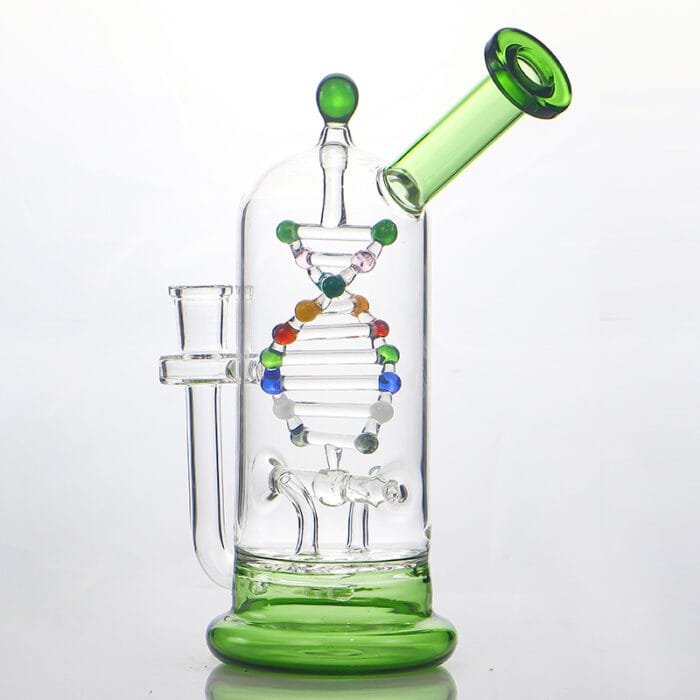 glass-tech-dna-spinning-kinetic-energy-dab-rig-green-color-side-show