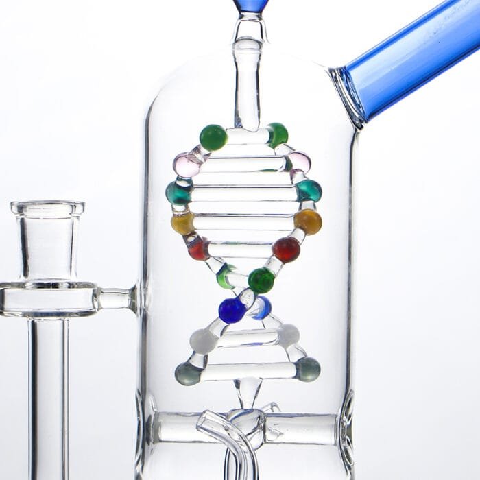 glass-tech-dna-spinning-kinetic-energy-dab-rig-blue-color-dna-detail-show