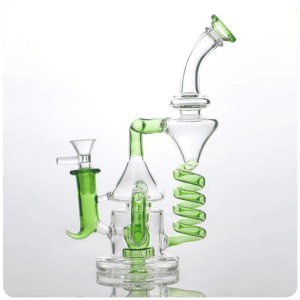 glass-coil-spring-dab-rig-green-color-show