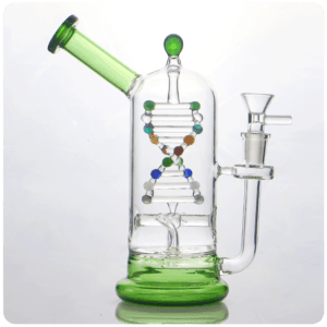 glass-tech-dna-spinning-kinetic-energy-dab-rig-green-color-with-bowl
