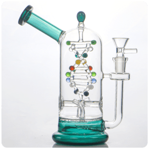 glass-tech-dna-spinning-kinetic-energy-dab-rig-lake-green-color-with-bowl-show